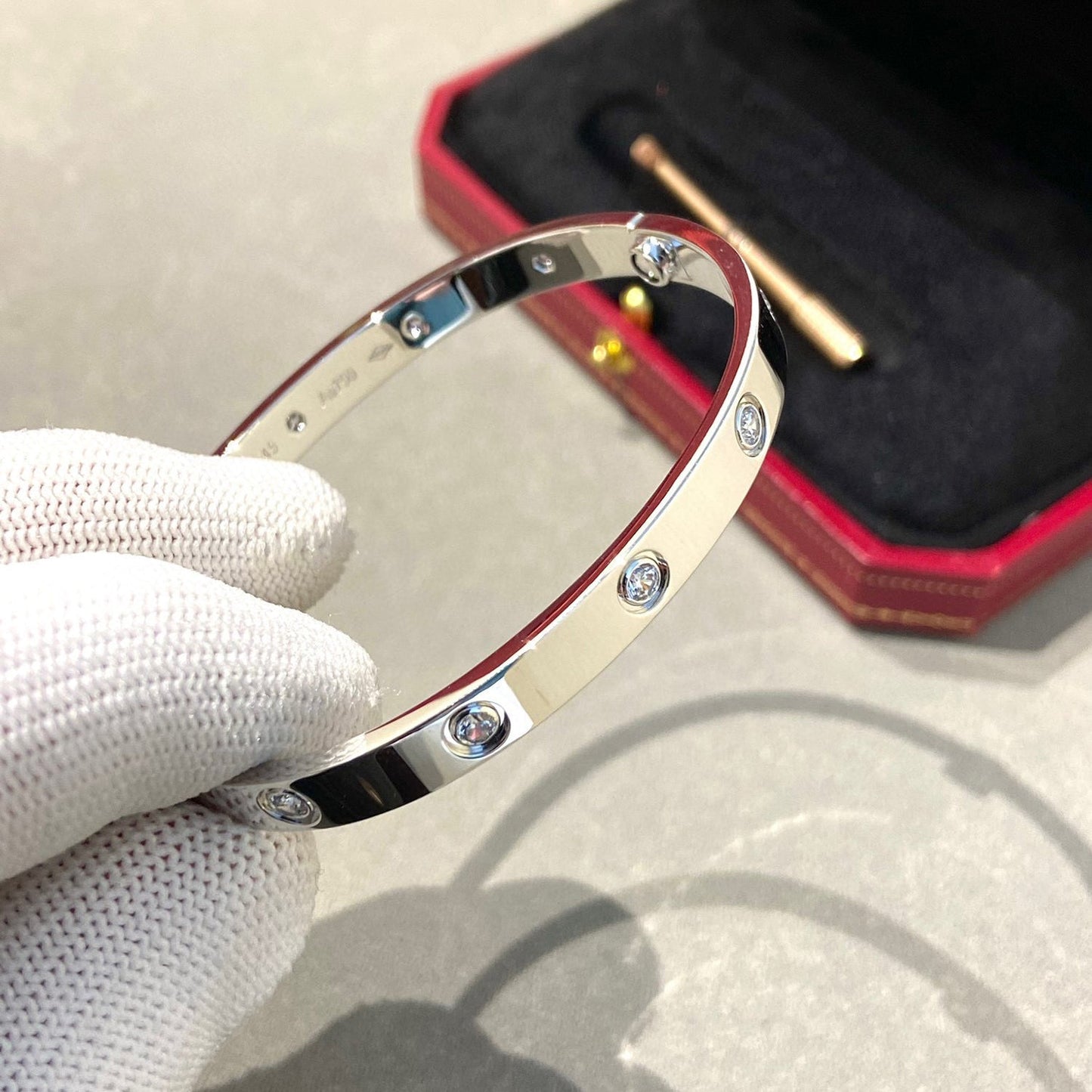 [Everoly JW] LIEBESARMBAND 6,1 MM 10 DIAMANTEN