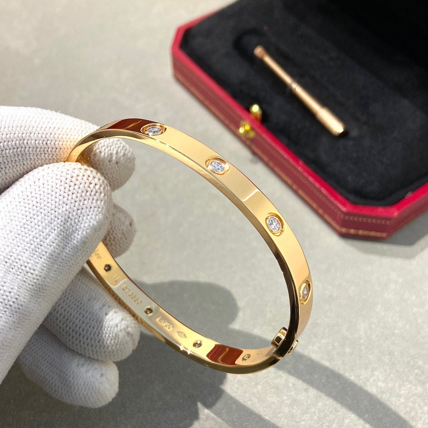 [Everoly JW] LIEBESARMBAND 6,1 MM 10 DIAMANTEN