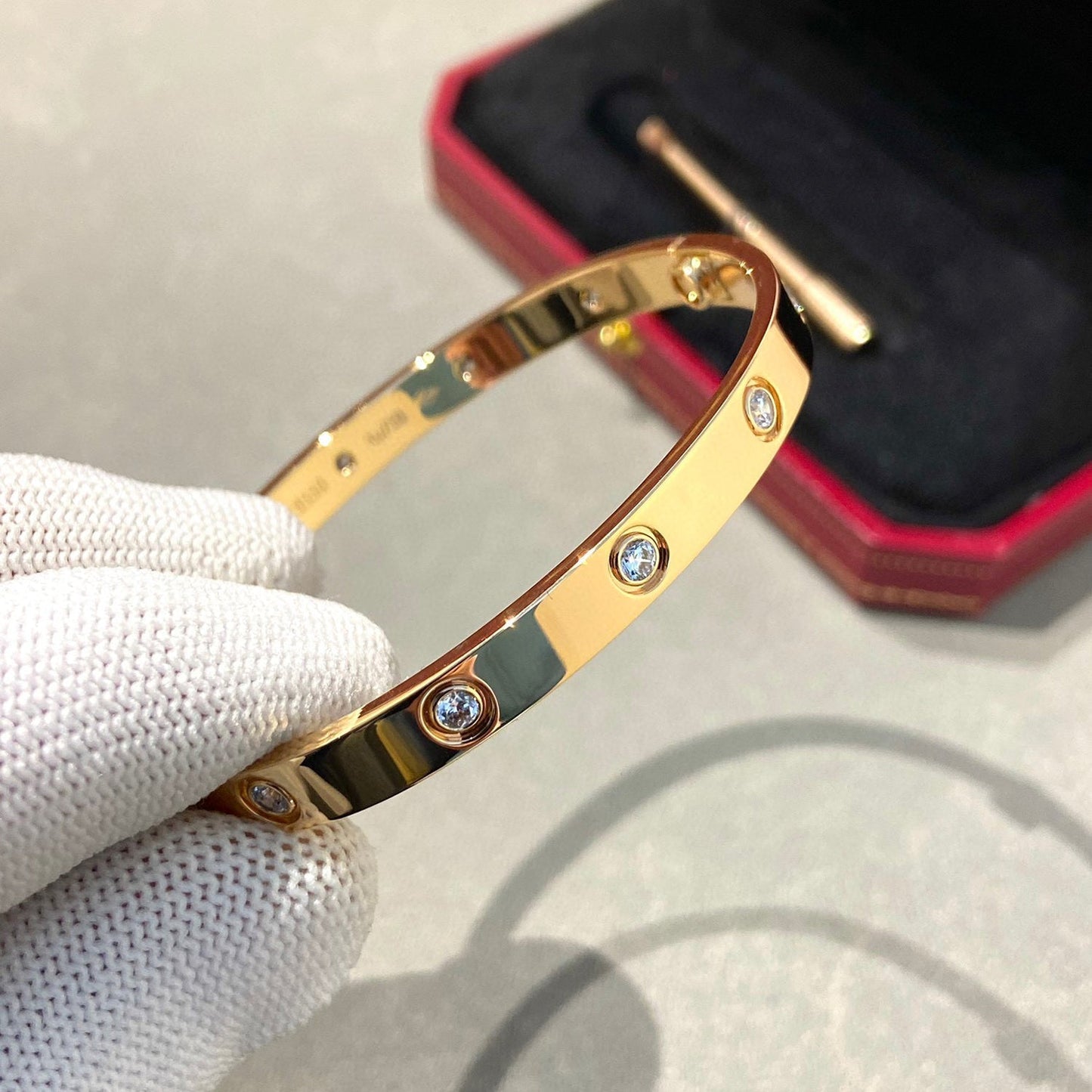 [Everoly JW] LIEBESARMBAND 6,1 MM 10 DIAMANTEN