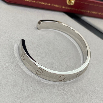 [Everoly JW] Liebesarmband, 6,1 mm, 1 Diamant, offene Manschette 