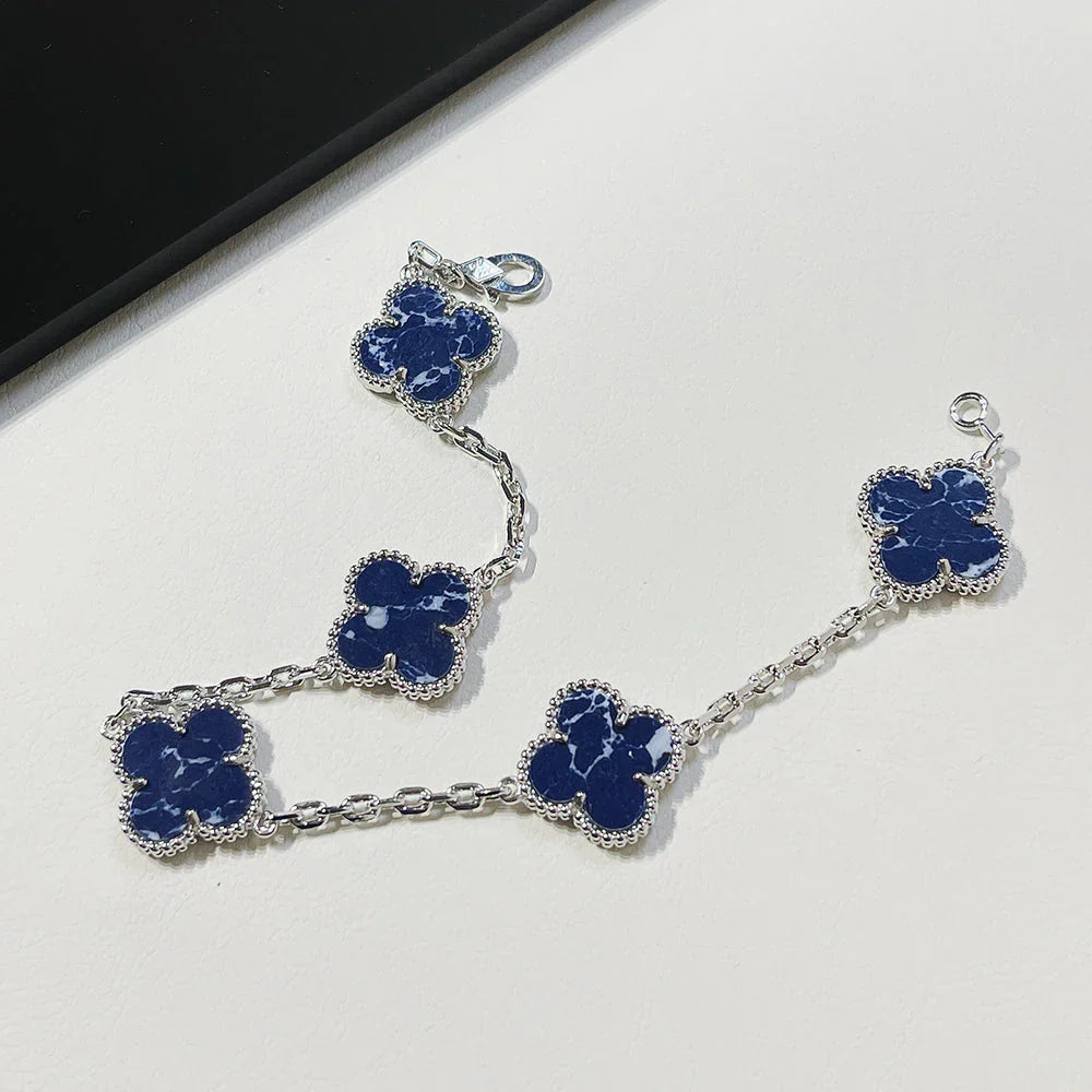 [Everoly JW] CLOVER 5 MOTIF PIETERSITE BRACELET COLLECTION