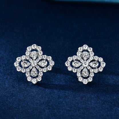 [Olivia JW]LOOP EARRINGS FULL MOTIF DIAMOND 16MM