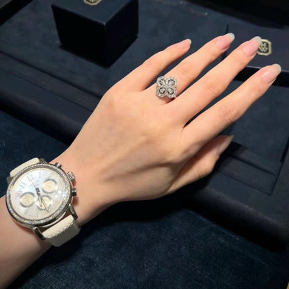 [Everoly JW]ループリング フルモチーフ ダイヤモンド 16mm シルバー