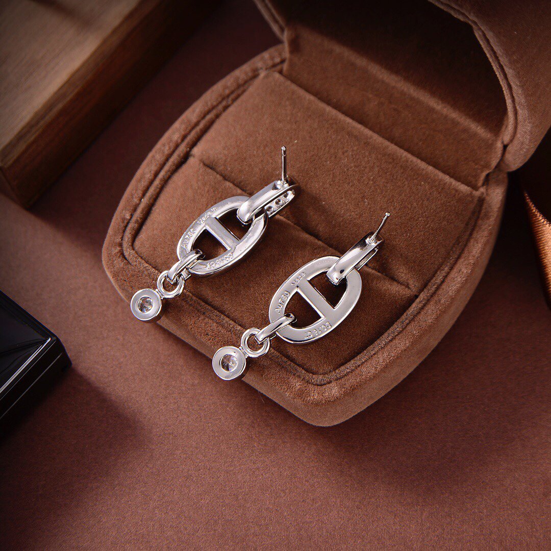 [Olivia JW]HM CHAINE DIAMOND EARRINGS