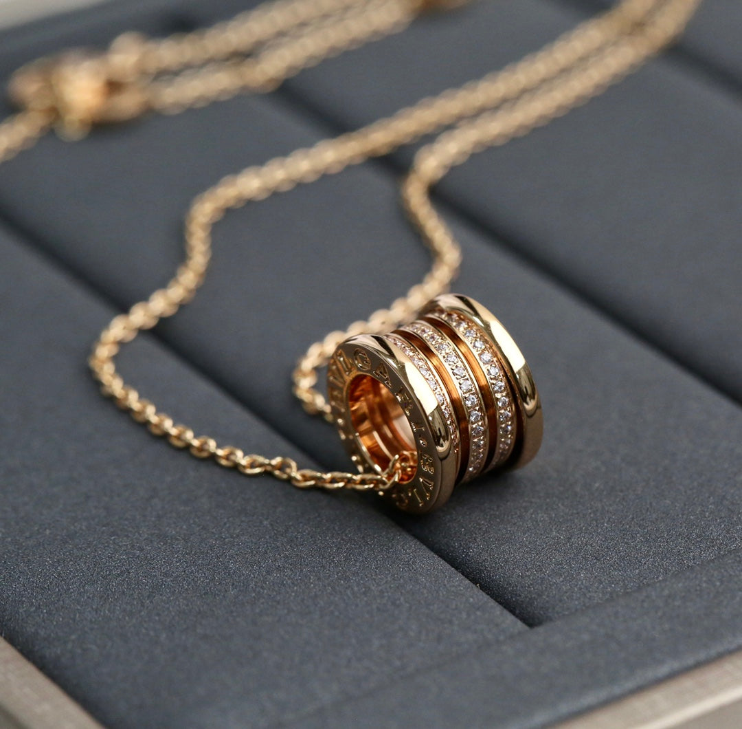 [OLIVIA]ZERO 1 PINK GOLD DIAMOND NECKLACE
