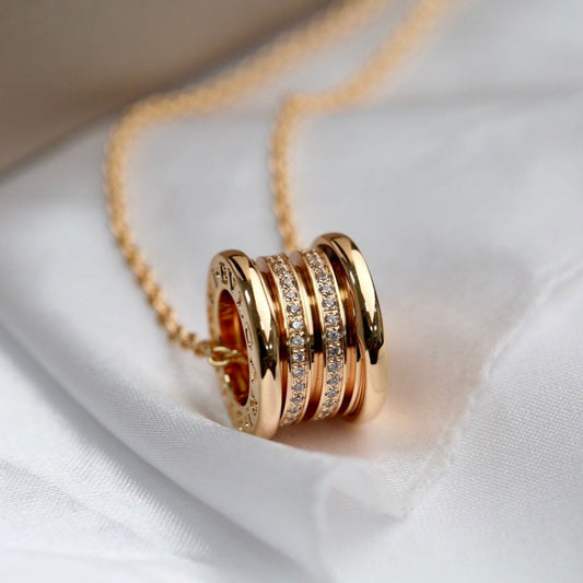 [OLIVIA]ZERO 1 PINK GOLD DIAMOND NECKLACE