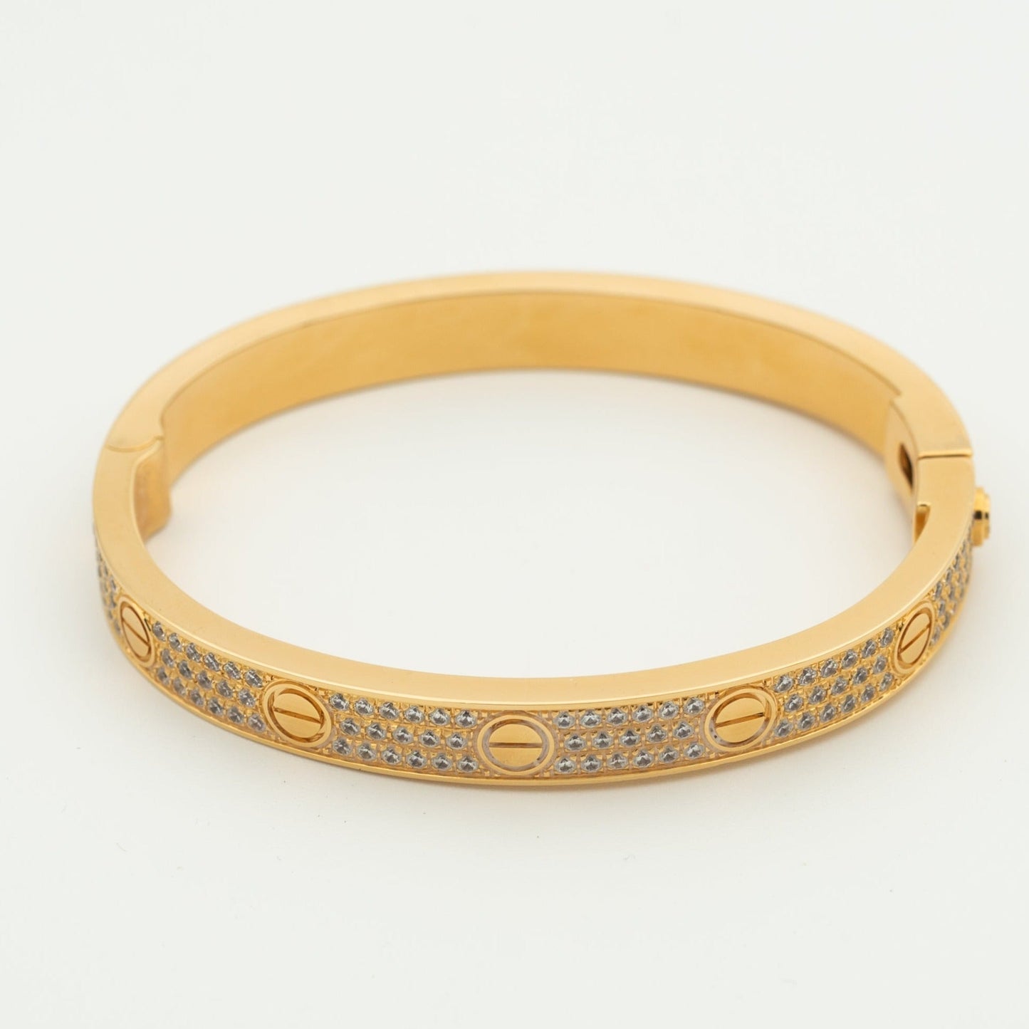 [Everoly JW]ラブブレスレット 6.1mm ダイヤモンドパヴェ