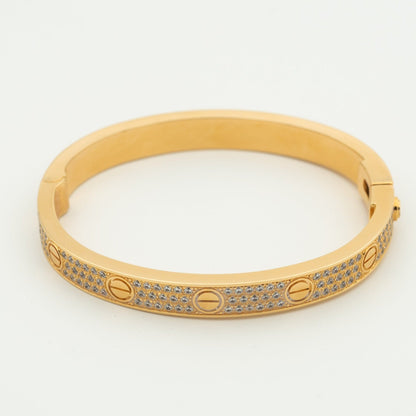 [Everoly JW]ラブブレスレット 6.1mm ダイヤモンドパヴェ
