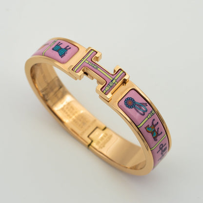 [Everoly JW]H ROSA GOLD ARMBAND ROSA KERAMIK