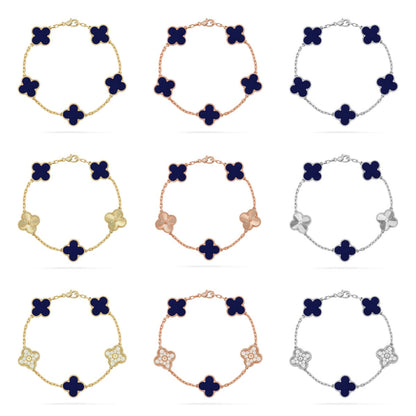 [Everoly JW] CLOVER 5 MOTIF LAPIS LAZULI BRACELET COLLECTION