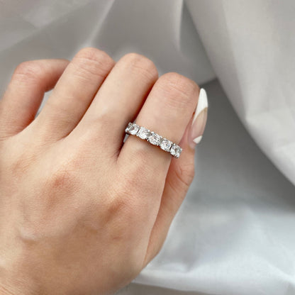 [Olivia JW]Eternity Round Cut Tennis Ring