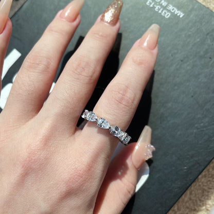 [Everoly JW]Exquisiter Tennisring im Birnenschliff