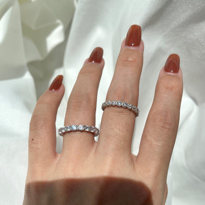 [Olivia JW]Sparkling Round Cut Tennis Ring