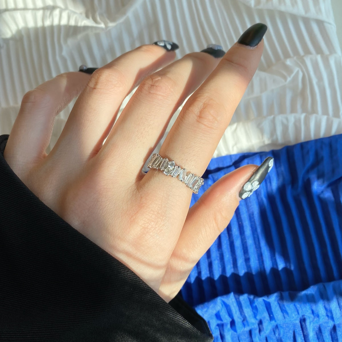 [Olivia JW]Delicate Multi Shape Tennis Ring
