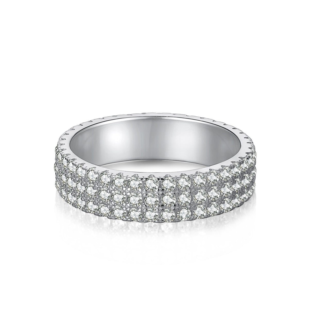 [Olivia JW]Dainty Round Cut Tennis Ring