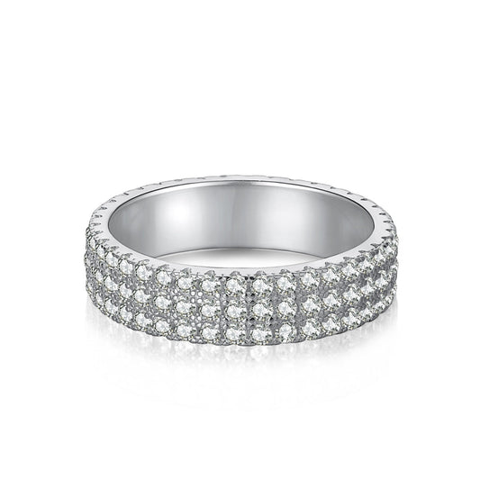 [Olivia JW]Dainty Round Cut Tennis Ring