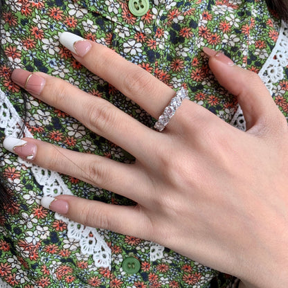 [Olivia JW]Gorgeous Round Cut Tennis Ring