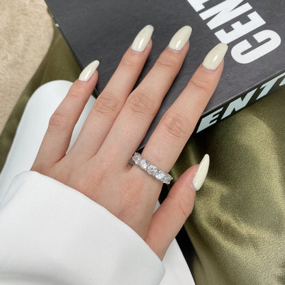 [Olivia JW]Gorgeous Round Cut Tennis Ring