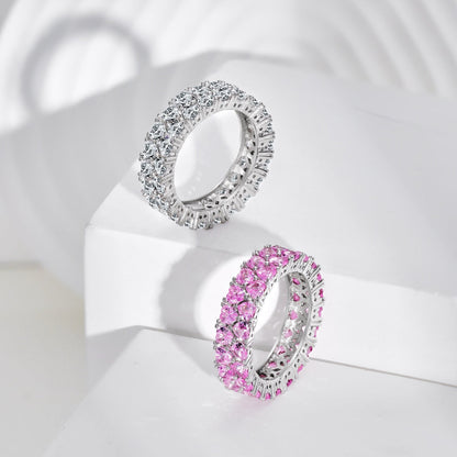 [Olivia JW]Sparkling Full Heart Ring