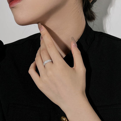 [Olivia JW]Dainty Round Cut Tennis Ring