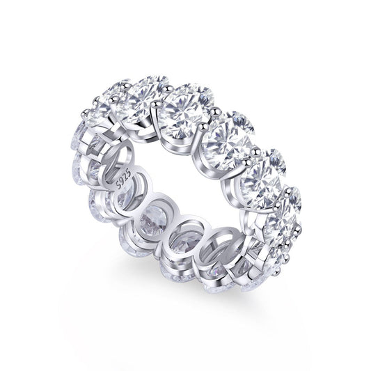 [Everoly JW]Dainty Elongated Cushion Cut Tennis Ring