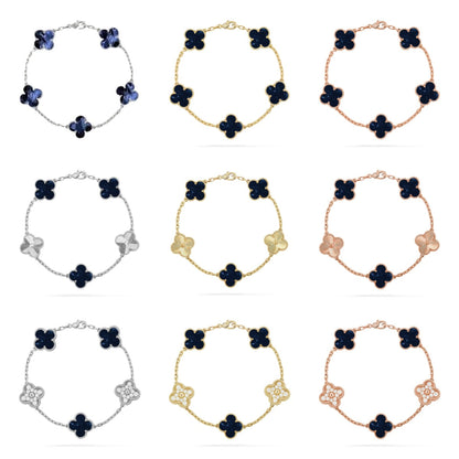 [Everoly JW] CLOVER 5 MOTIF PIETERSITE BRACELET COLLECTION