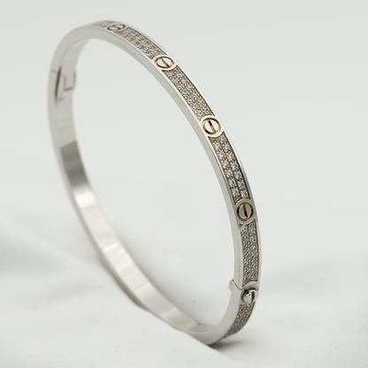 [Everoly JW]ラブブレスレット 3.65mm ダイヤモンドパヴェ