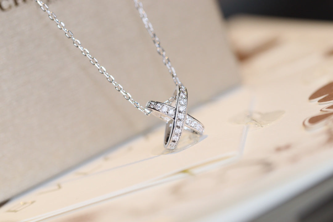 [Olivia JW]JEUX DE DIAMOND NECKLACE