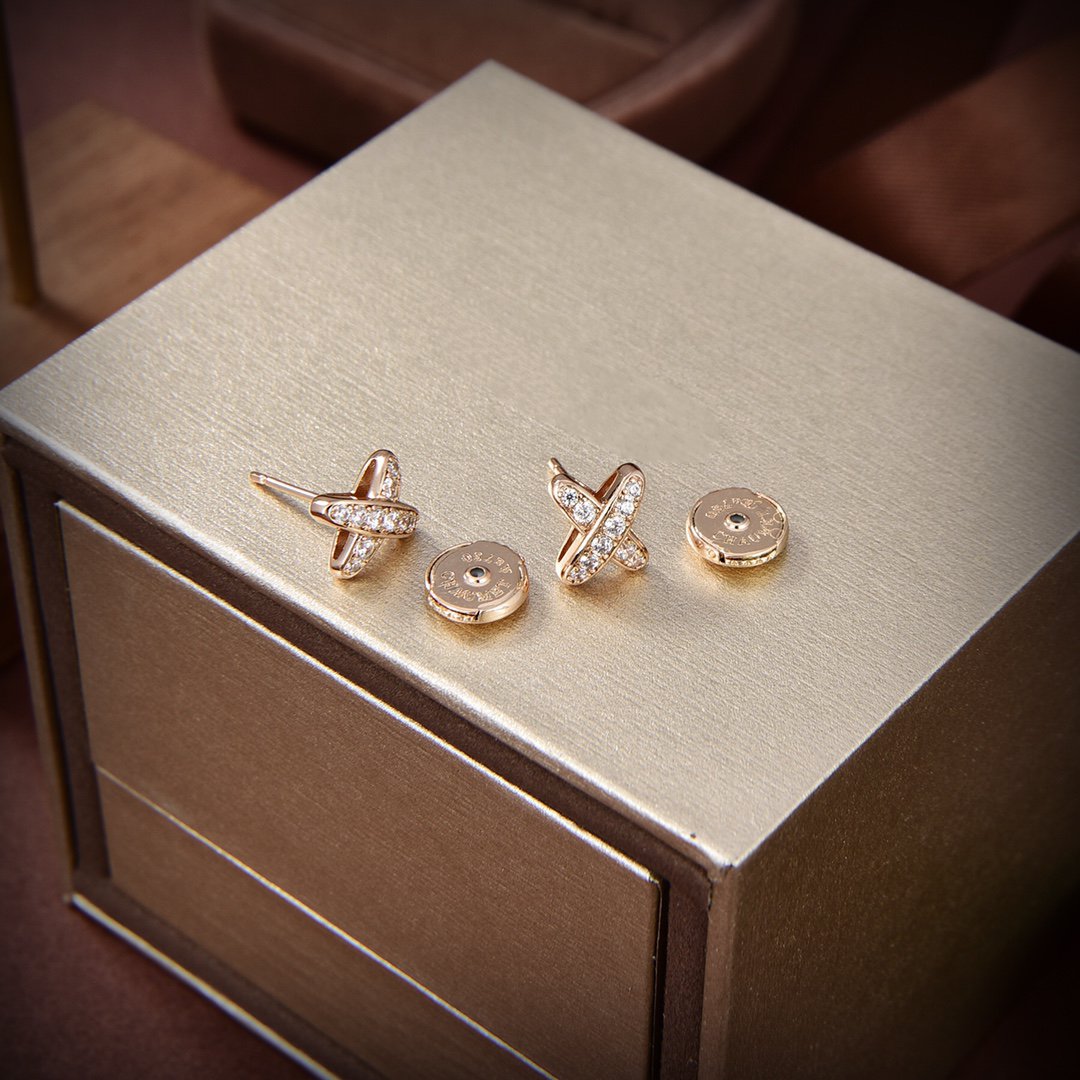 [Olivia JW]JEUX DE GOLD DIAMOND EARRINGS