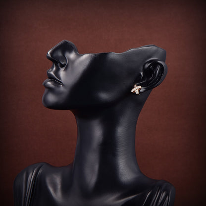 [Olivia JW]JEUX DE GOLD DIAMOND EARRINGS