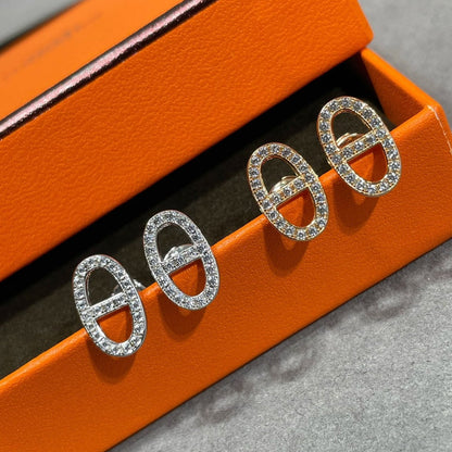 [Everoly JW]HM VOLLER DIAMANT SCHWEINENASEN-OHRSTECKER