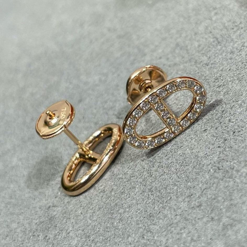 [Everoly JW]HM VOLLER DIAMANT SCHWEINENASEN-OHRSTECKER