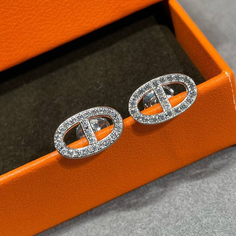 [Everoly JW]HM VOLLER DIAMANT SCHWEINENASEN-OHRSTECKER