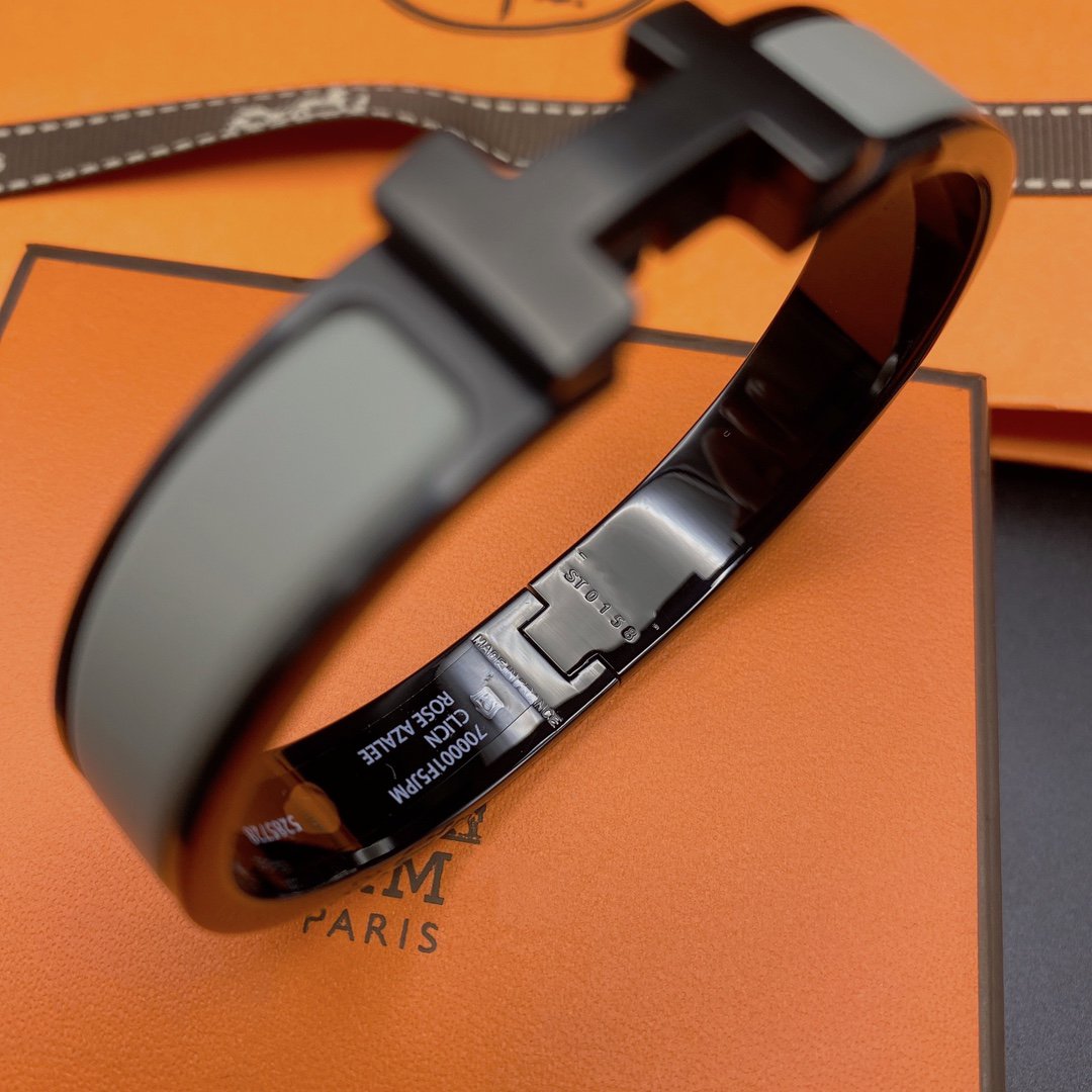 [Everoly JW]CLIC HM SO ブラックグレーブレスレット