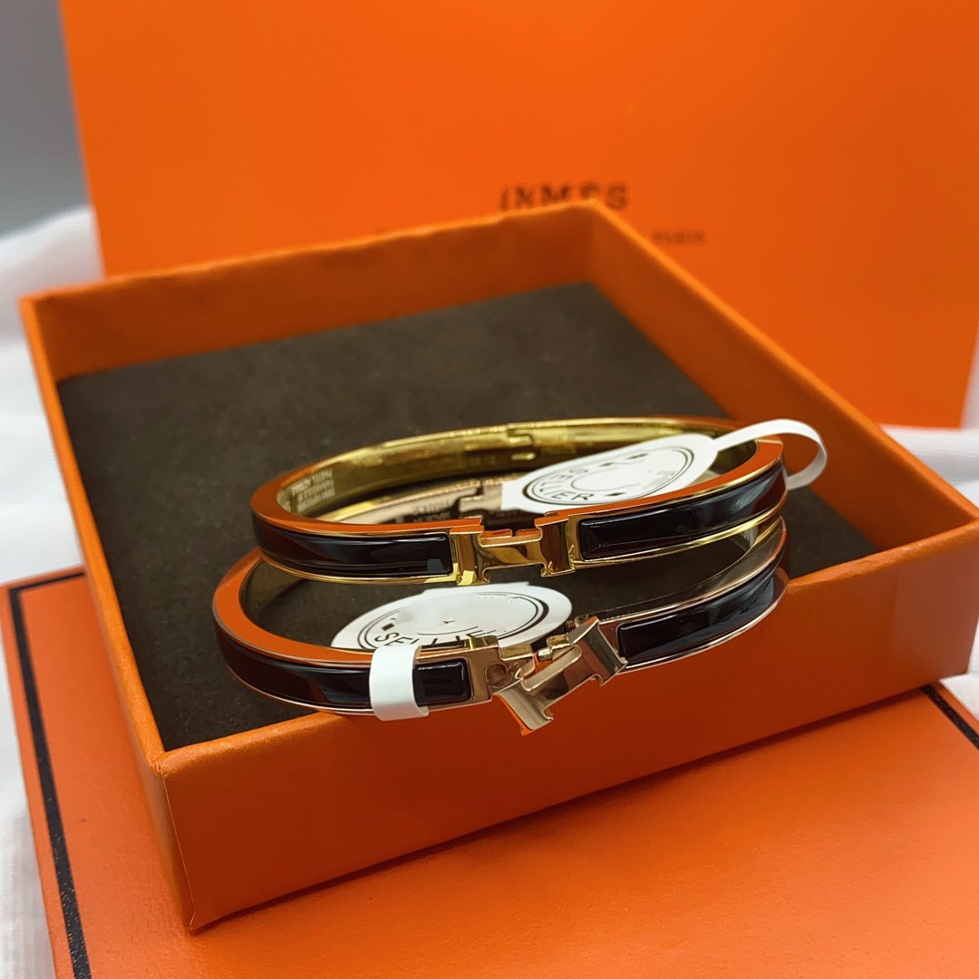 [Everoly JW]CLASSIC HM CLIC SCHWARZES 8MM EMAILLEARMBAND