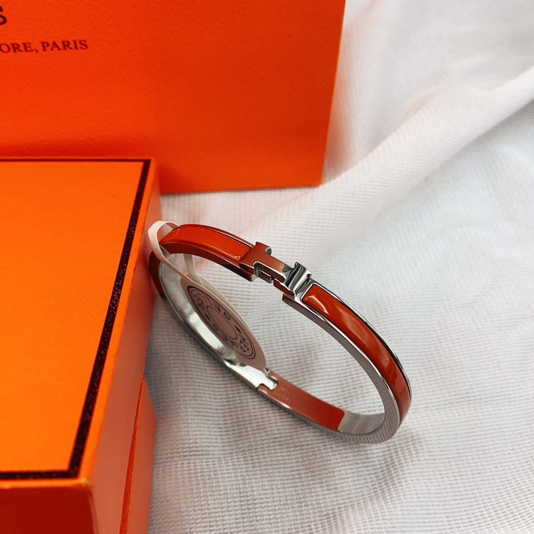 [Everoly JW]KLASSISCHES HM CLIC ROT 8MM EMAILLE ARMBAND