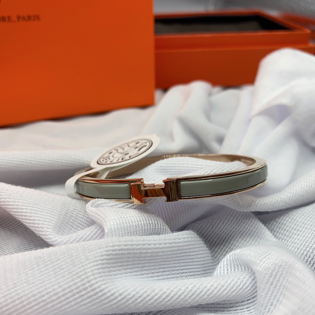 [Everoly JW]CLASSIC HM CLIC GREEN 8MM ENAMEL BRACELET