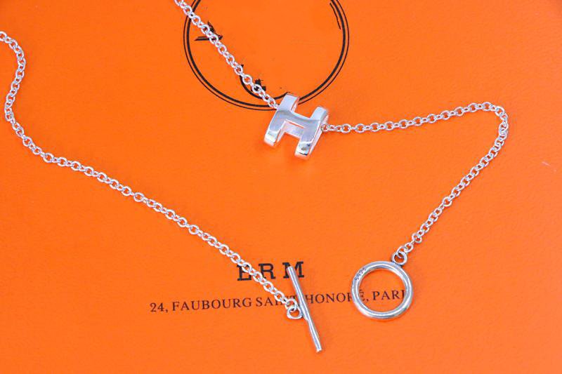 [Olivia JW]HM NECKLACE H LETTER OVAL SERIES