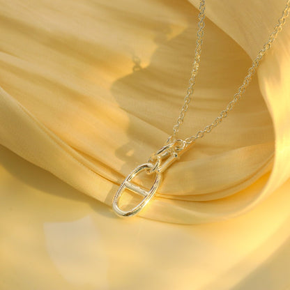 [Everoly JW]HM CHAINE D'ANCRE PENDANT NECKLACE STERLING SILVER