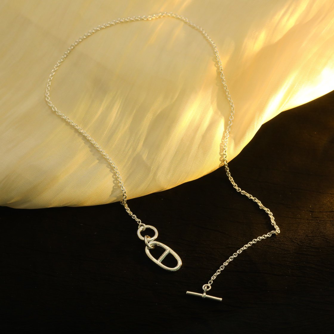 [Everoly JW]HM CHAINE D'ANCRE PENDANT NECKLACE STERLING SILVER