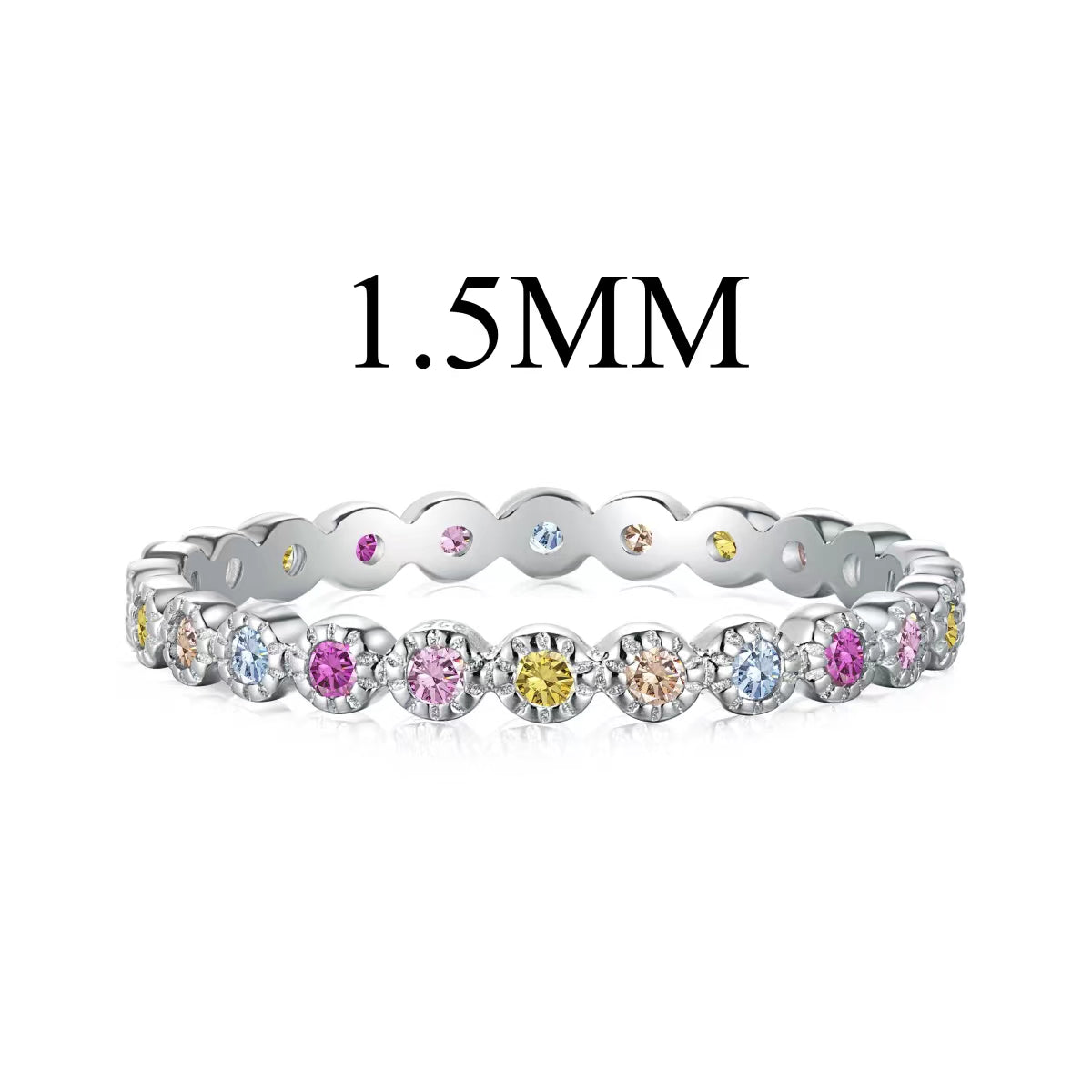 [Olivia JW]Radiant Sparkling Round Cut Daily Ring