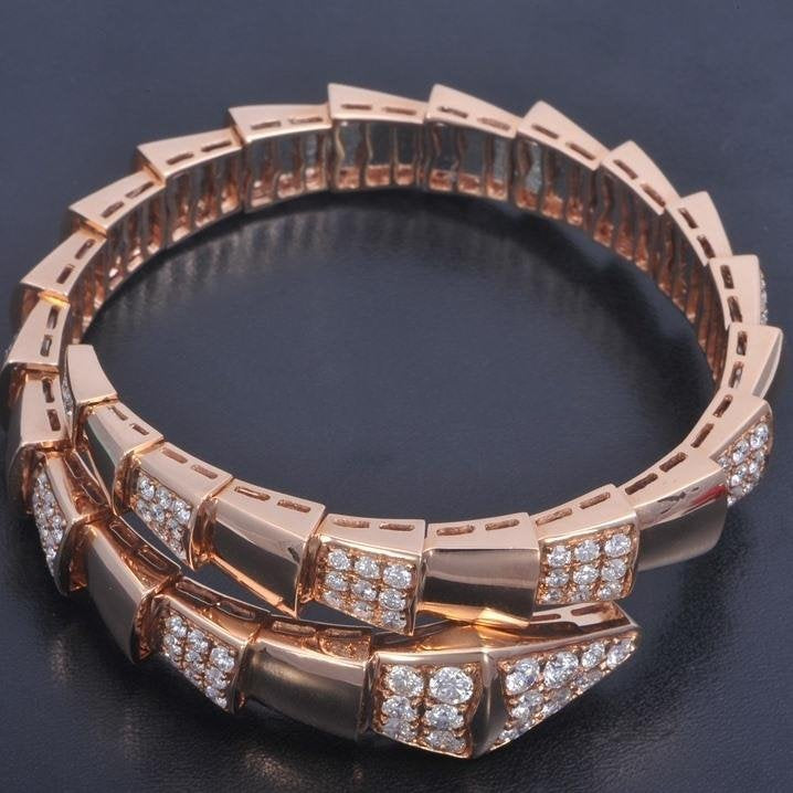 [OLIVIA]SERPENTI BRACELET PINK GOLD DIAMOND
