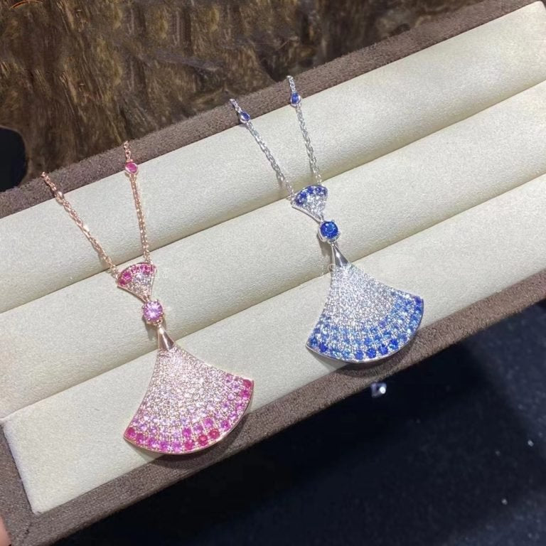 [OLIVIA]DREAM NECKLACE AGATE SILVER DIAMOND