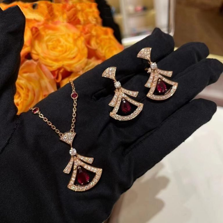 [OLIVIA]DREAM NECKLACE CARNELIAN DIAMOND PINK GOLD