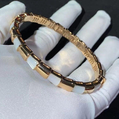 [OLIVIA]SERPENTI BRACELET PINK GOLD MOP