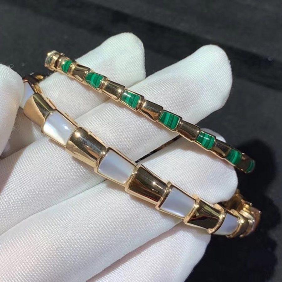 [OLIVIA]SERPENTI BRACELET PINK GOLD MOP