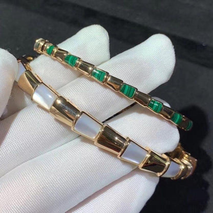 [OLIVIA]SERPENTI BRACELET PINK GOLD MOP