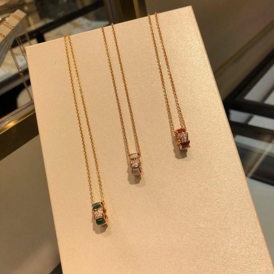 [OLIVIA]SERPENTI PEDANT DIAMOND NECKLACE