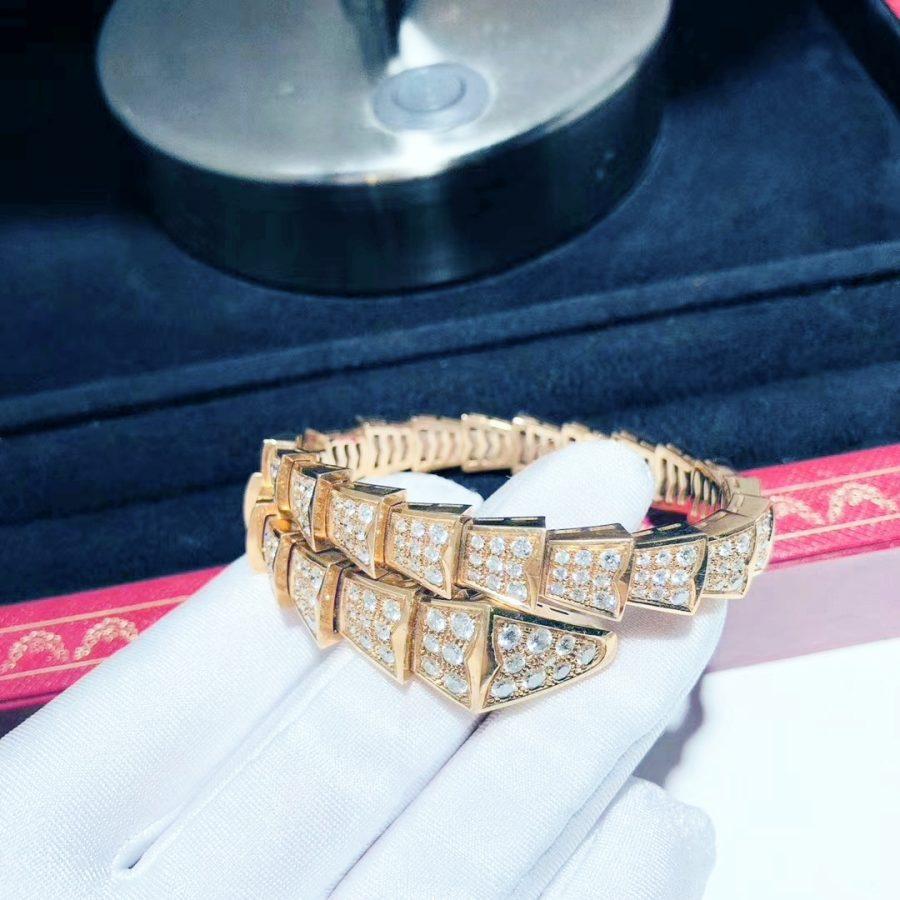[OLIVIA]SERPENTI BRACELET 8MM PINK GOLD DIAMOND