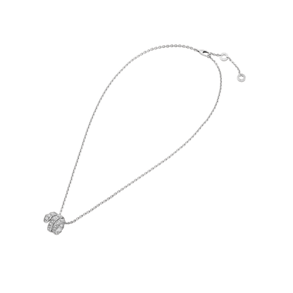 [OLIVIA]SERPENTI  NECKLACE DOUBLE RING DIAMOND